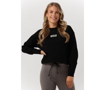 Penn & Ink Damen Pullover & Cardigans Sweater Print - Schwarz