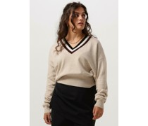 Vanilia Damen Pullover Magnolia Sweater V - Beige