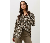 Selected Femme Damen Blusen Slfsalli Ls Oversize Shirt - Leopard