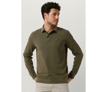 Pme Legend Herren Polos & T-Shirts Long Sleeve Polo Pique Garment Dye - Grün