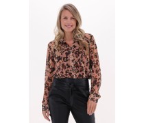 Est'seven Damen Blusen Est’cw Blouse Army Chique - Merhfarbig/Bunt