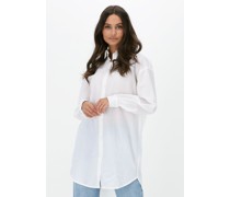 My Essential Wardrobe Damen Blusen Luna Anne Long Shirt - Weiß