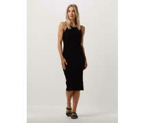 Minus Damen Kleider Maluna Gots Midi Dress - Schwarz