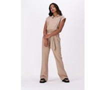 Another Label Damen Hosen Valli Jumpsuit - Beige