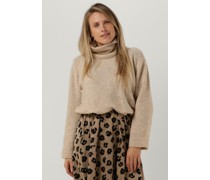 Modström Damen Pullover Adrian T-neck - Sand