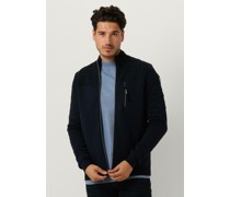 Vanguard Herren Pullover Zip Jacket Cotton Bonded Mouline - Dunkelblau