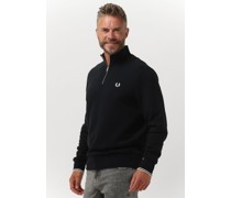 Fred Perry Herren Pullover Half Zip Sweatshirt - Dunkelblau