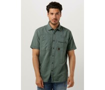 Pme Legend Herren Hemden Short Sleeve Shirt Ctn Linen Cargo Walker - Grün