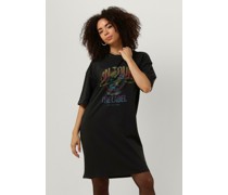 Alix The Label Damen Kleider Ladies Knitted On Tour T-shirt Dress - Schwarz