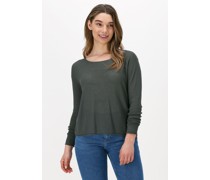 Simple Damen Tops & T-Shirts Knitted Sweater Ellena Es - Grün