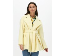 Na-kd Damen Jacken Overlap Short Coat - Gelb