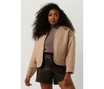 Knit-ted Damen Jacken Teddie Jacket - Sand