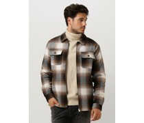 Anerkjendt Herren Overshirts Akoscar Check Overshirt - Braun