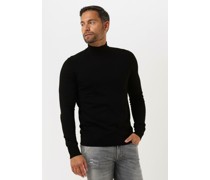 Purewhite Herren Pullover Essential Knit Mockneck Ls - Schwarz