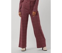 Vanilia Damen Hosen Tartan Tweed Tube - Rot