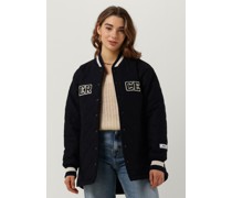 Mercer Amsterdam Damen Jacken The Mercer Quilted Vasrsity Wool - Dunkelblau