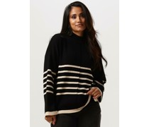 Object Damen Pullover & Cardigans Objromia L/s Long Knit Pullover - Schwarz
