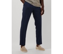 Selected Homme Herren Hosen Slhslim-oasis Linen Trs - Dunkelblau