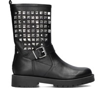 Omoda Damen Biker Boots Lein-37 - Schwarz