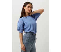Minus Damen Tops & T-Shirts Liva Knit Tee - Hellblau