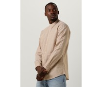 Selected Homme Herren Hemden Slhslimnew-linen Shirt Ls Band W - Beige