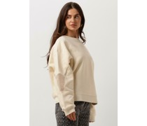Alix The Label Damen Pullover Ladies Knitted Mesh Sweater - Ecru