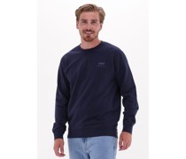 Edwin Herren Pullover & Cardigans Base Crew Sweat Heavy Felpa - Dunkelblau