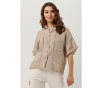 Knit-ted Damen Blusen Kate - Sand