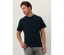 Forét Herren Polos & T-Shirts Patch T-shirt - Dunkelblau