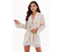 Na-kd Damen Kleider Twisted Front Short Dress - Merhfarbig/Bunt