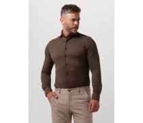 Profuomo Herren Hemden Shirt X-cutaway Sc Sf - Braun