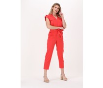 Access Damen Hosen Crossover Jumpsuit With Straps - Orange