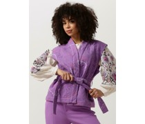 Pom Amsterdam Damen Blazers Quilted Purple Gilet - Lila