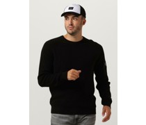 Calvin Klein Herren Pullover Badge Easy Sweater - Schwarz