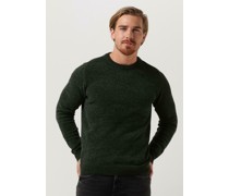 Anerkjendt Herren Pullover & Cardigans Aksune Chenille Knit - Dunkelgrün