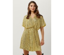 Second Female Damen Kleider Shine On Mini Dress - Gold