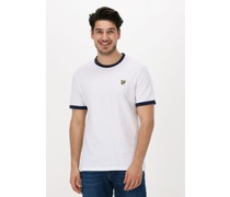 Lyle & Scott Herren Polos & T-Shirts Ringer T-shirt - Weiß