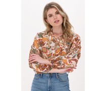 Access Damen Blusen Paisley Print Blouse Ruffles - Gelb