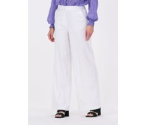 Alix The Label Damen Hosen Woven Wide Leg Pants - Weiß
