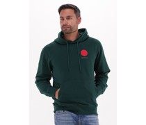 Edwin Herren Pullover & Cardigans Japanese Sun Hoodie Sweat Heavy Felpa - Grün