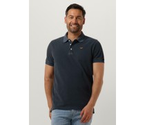 Pme Legend Herren Polos & T-Shirts Short Sleeve Polo Pique Garment Dye - Blau