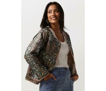 Ydence Damen Pullover Jacket Yasmin - Dunkelgrün