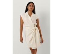 Tommy Hilfiger Damen Kleider Linen Sleeveless Wrap Dress - Weiß