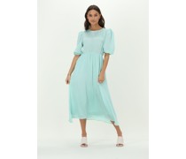 Na-kd Damen Kleider Balloon Sleeve Structured Midi Dress - Türkis
