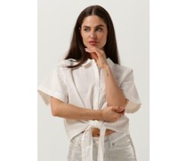 Another Label Damen Tops & T-Shirts Bois Shirt S/s - Ecru
