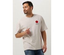 Edwin Herren Polos & T-Shirts Japanese Sun Supply Ts Single Jersey - Beige