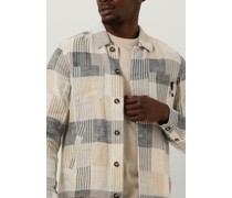 Overshirt Linen-blend Jacquard Check