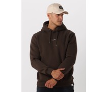 Purewhite Herren Pullover & Cardigans Seasonal Logo Hoodie - Braun
