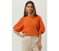 Another Label Damen Pullover Aicha Knitted Pull - Orange