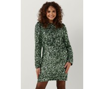 Selected Femme Damen Kleider Colyn Ls Short Sequins Dress - Grün
